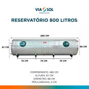 RESERVATÓRIO TÉRMICO ALTA PRESSÃO AÇO 316