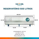 RESERVATÓRIO TÉRMICO BAIXA PRESSÃO AÇO 316 (VIA SOL)