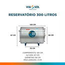 RESERVATÓRIO TÉRMICO BAIXA PRESSÃO AÇO 316 (VIA SOL)