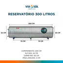 RESERVATÓRIO TÉRMICO BAIXA PRESSÃO AÇO 316 (VIA SOL)