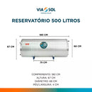 RESERVATÓRIO TÉRMICO BAIXA PRESSÃO AÇO 304 (VIA SOL)